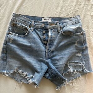 Agolde Denim Cut Off Shorts